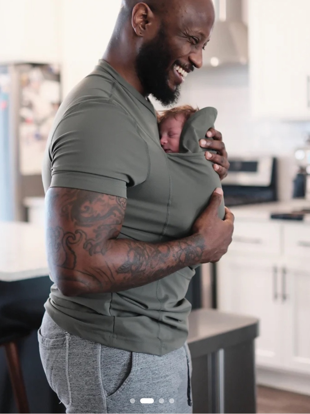 Lalabu Dad Shirt in Fern